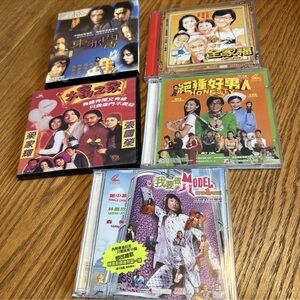 Lot of 5 VCD foreign films. Cases do have some cracks on cases .